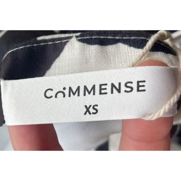 Commense Dark Floral Maxi Dress XS NWT Cut Out Square Neckline Y2K Fitted Spring - Picture 8 of 11